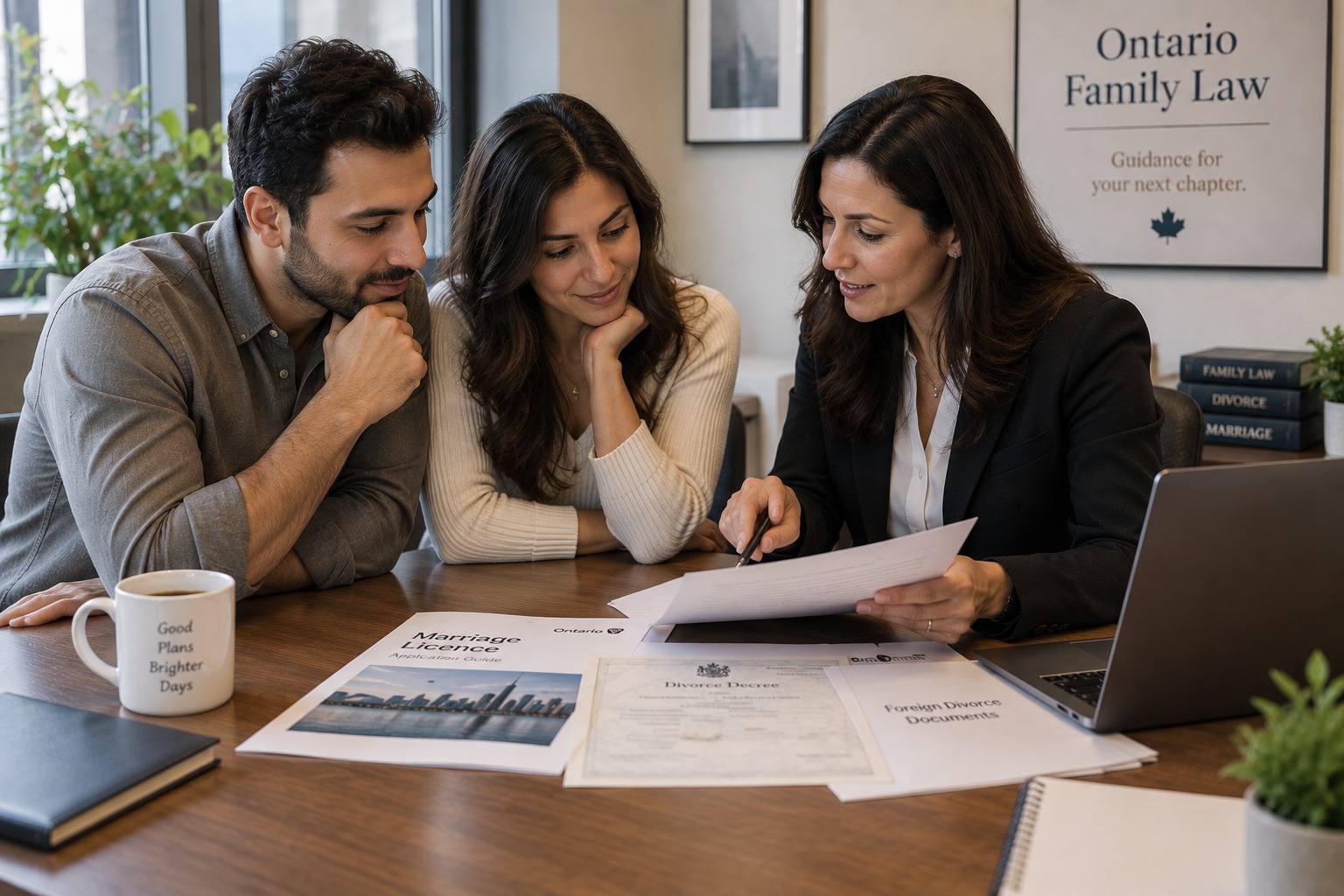 Couple preparing to remarry in Ontario after a foreign divorce